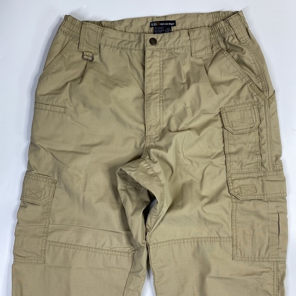 5.11 Tactical TAC 143 Taclite Pro Ripstop Cargo Khaki Pants Military EMS 34x30 - Picture 2 of 12